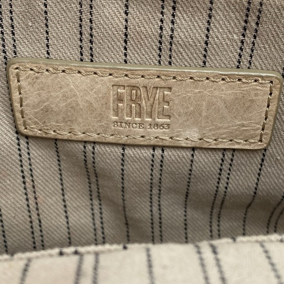 Frye Melissa Wallet Crossbody Bag Distressed Tan Leather Shoulder Purse - Picture 16 of 16